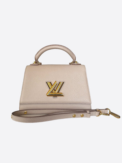 Louis Vuitton Greige Taurillon Twist Handle Bag