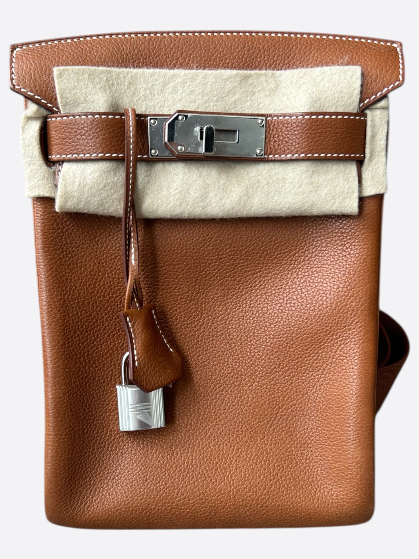 Hermes Chestnut HAC A Dos Crossbody Backpack