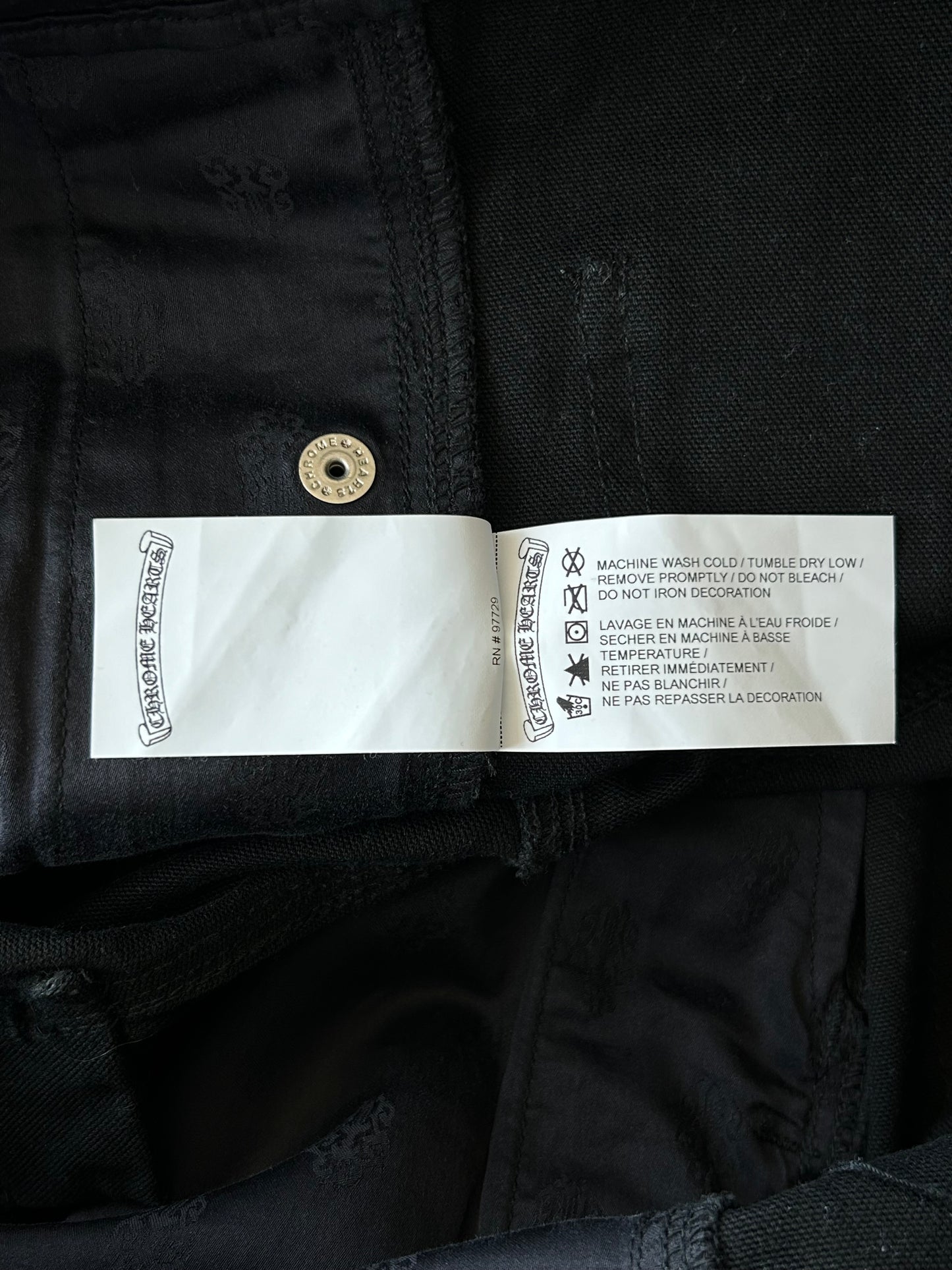 Chrome Hearts Black Cargo Pants