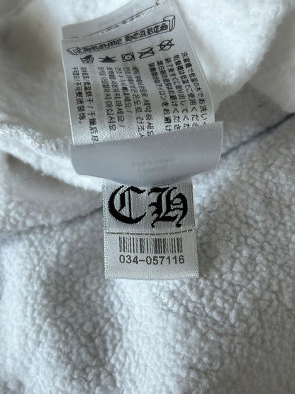 Chrome Hearts Rolling Stones White & Red Horseshoe Logo Hoodie