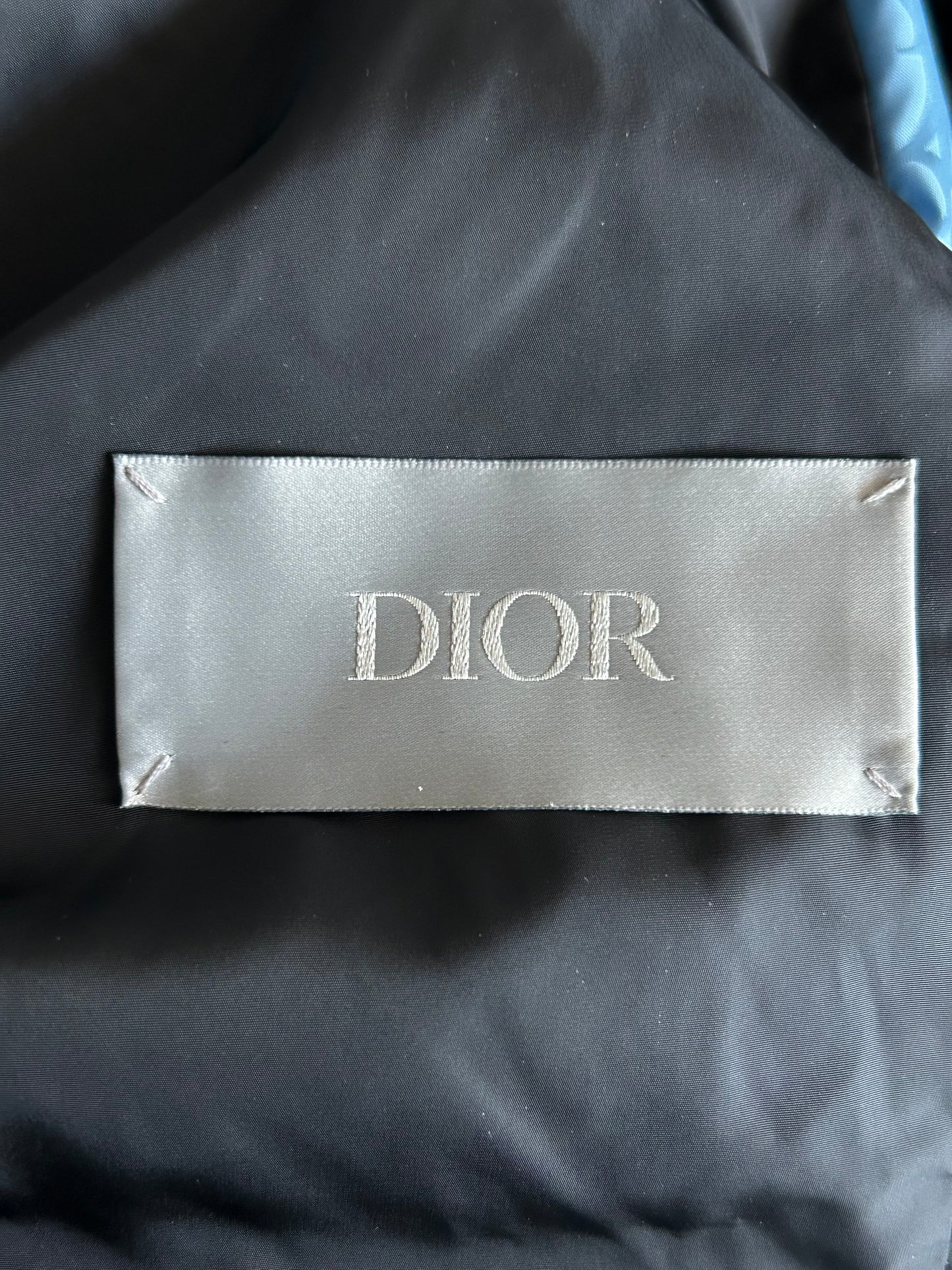 Dior Blue Oblique Puffer Jacket