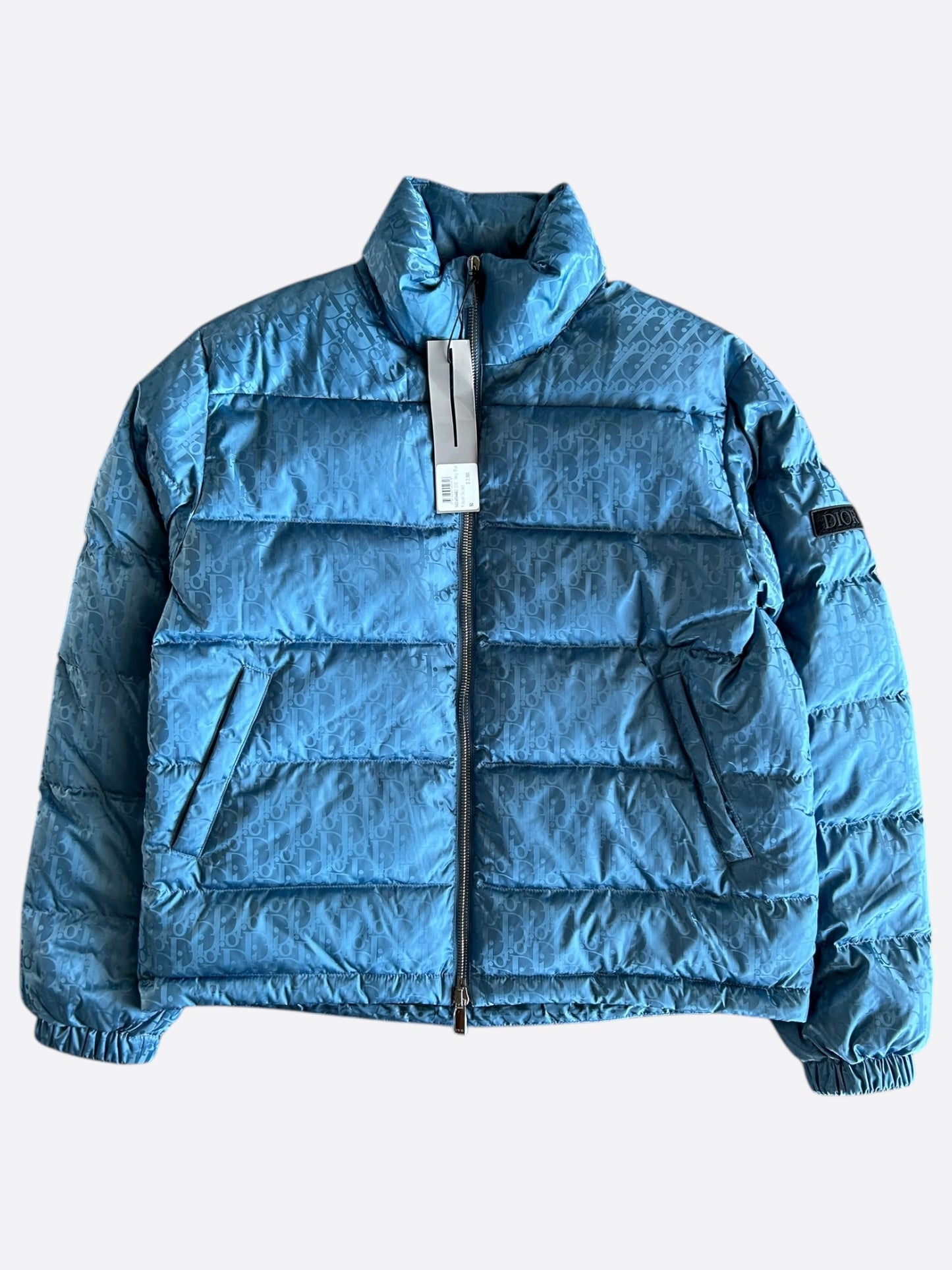 Dior Blue Oblique Puffer Jacket