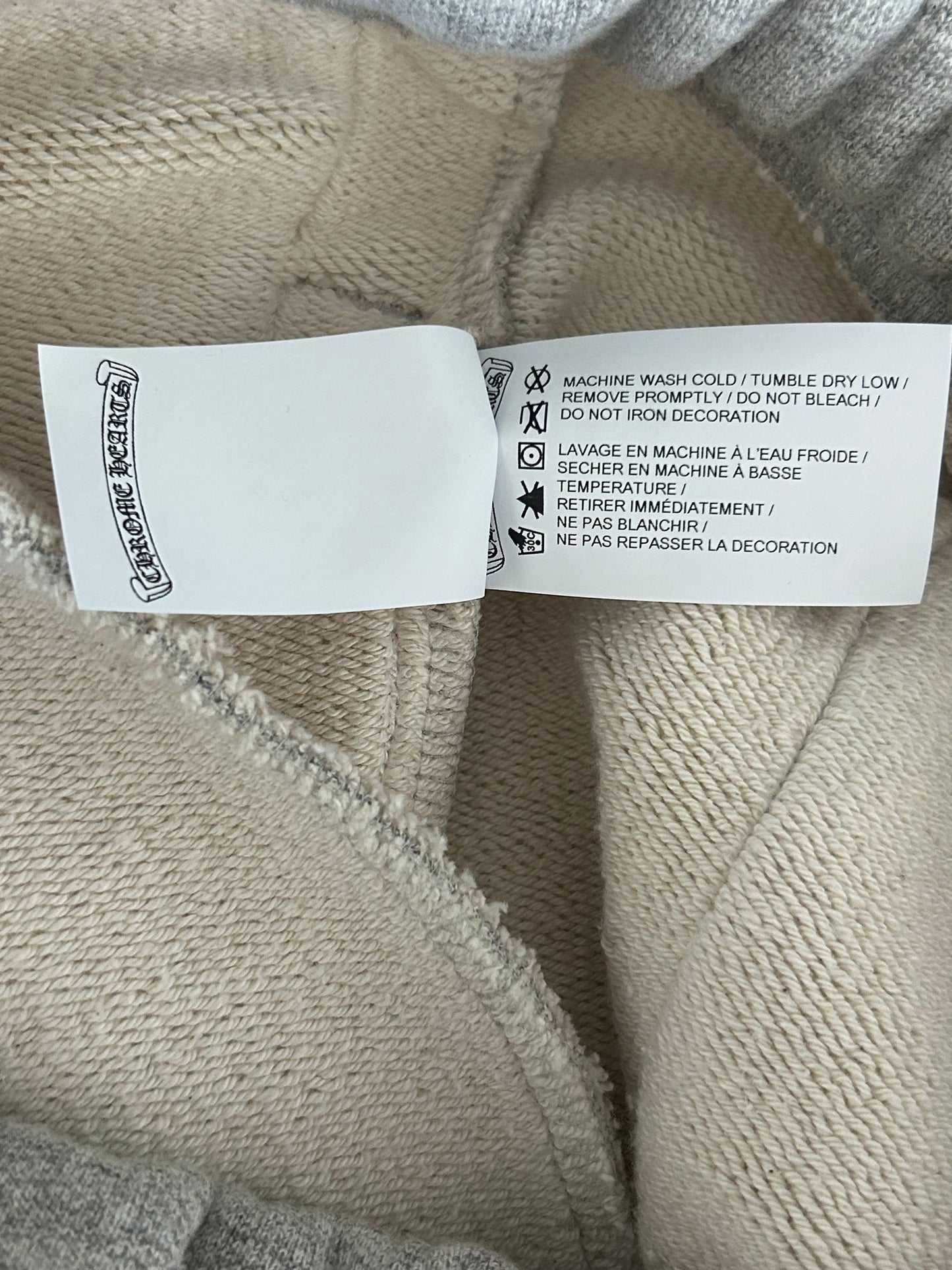 Chrome Hearts Grey & Black CH Logo Embroidered Sweatpants
