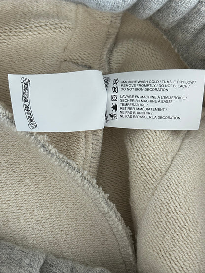 Chrome Hearts Grey & Black CH Logo Embroidered Sweatpants
