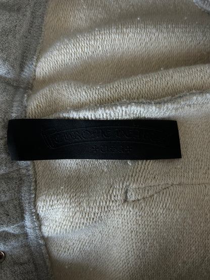 Chrome Hearts Grey & Black CH Logo Embroidered Shorts