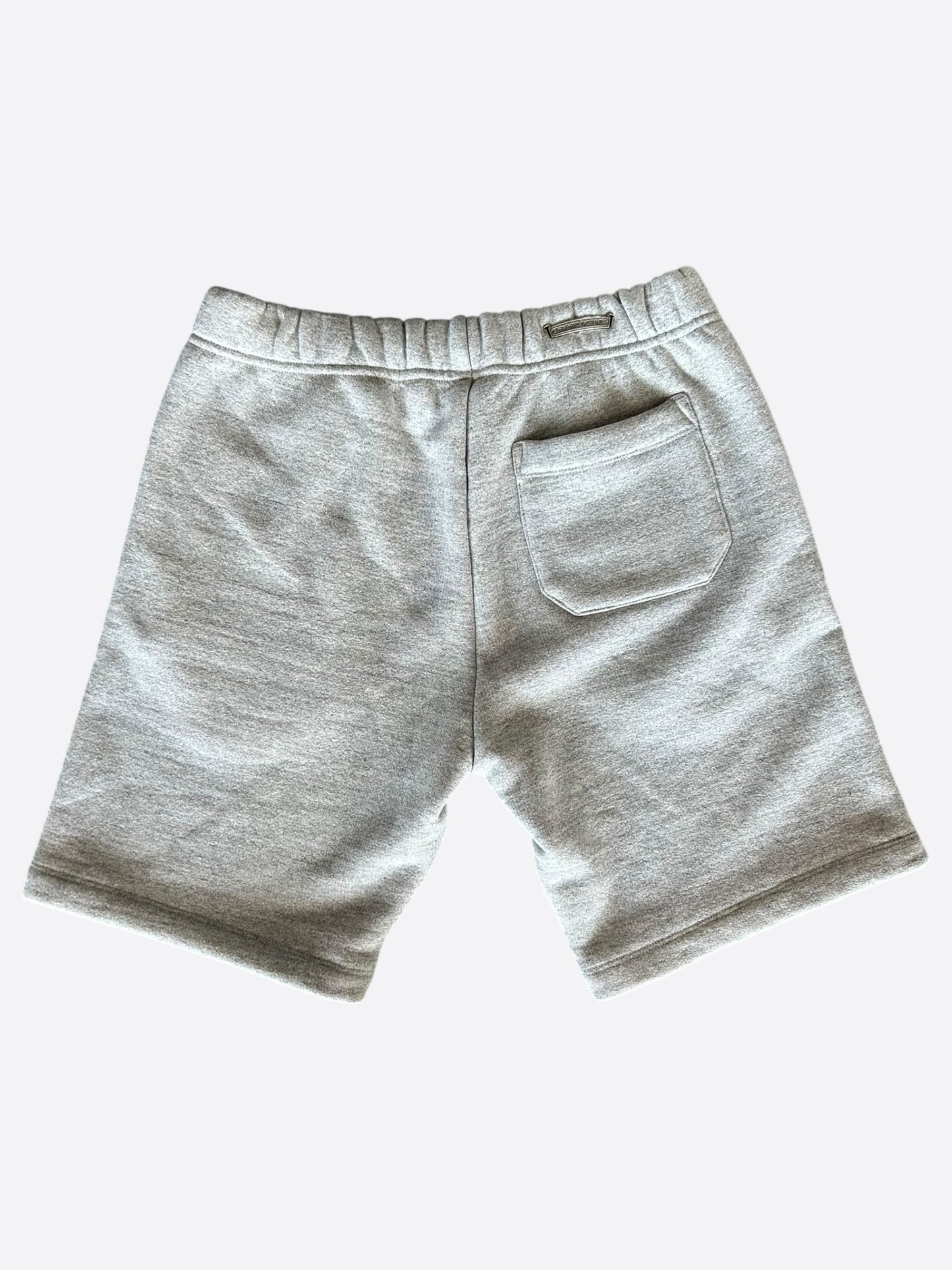 Chrome Hearts Grey & Black CH Logo Embroidered Shorts