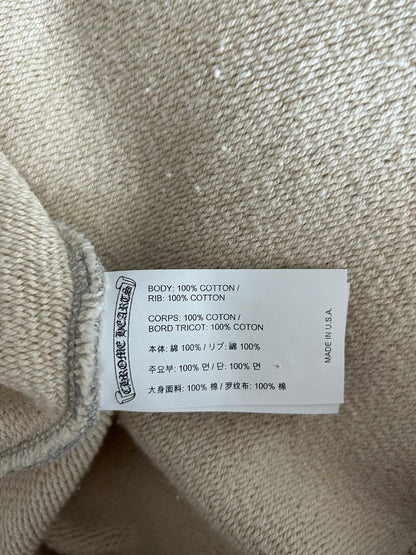 Chrome Hearts Grey & Black Triple Cross CH Logo Embroidered Hoodie