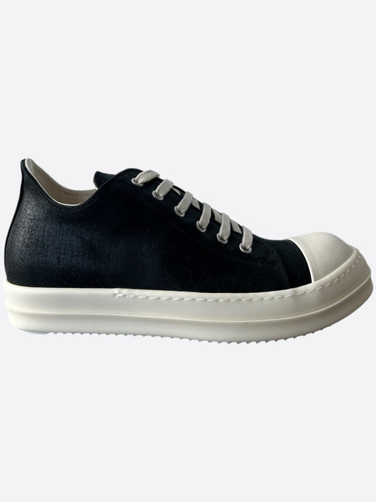 Rick Owens Black & White Low Top Sneakers