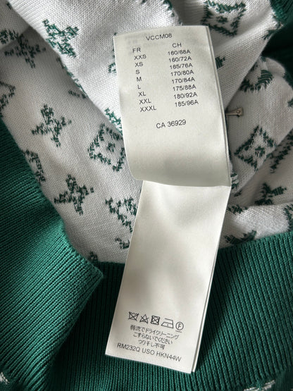 Louis Vuitton Green & White Gradient Monogram Sweater