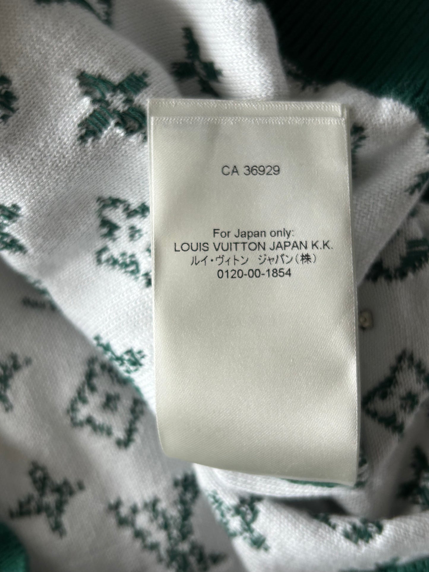 Louis Vuitton Green & White Gradient Monogram Sweater