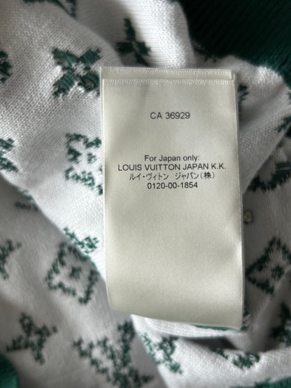 Louis Vuitton Green & White Gradient Monogram Sweater