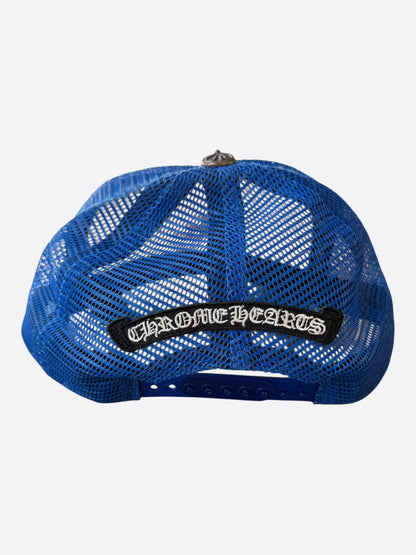 Chrome Hearts Blue & White Multicolor Cross Trucker Hat