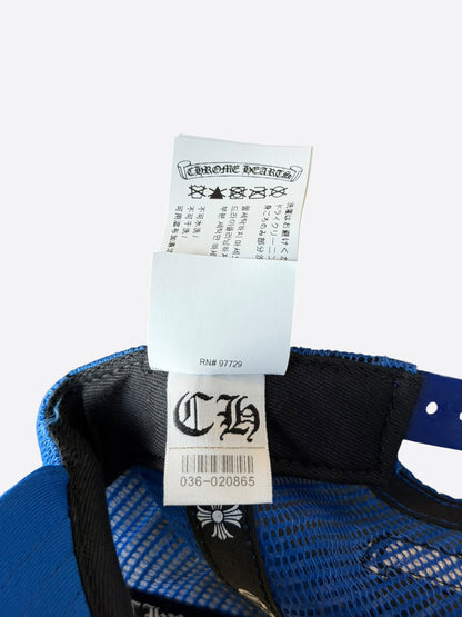 Chrome Hearts Blue & White Multicolor Cross Trucker Hat