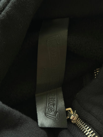 Chrome Hearts Black Cross Patch Quarter Zip Sweater