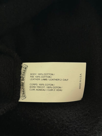 Chrome Hearts Black Cross Patch Quarter Zip Sweater