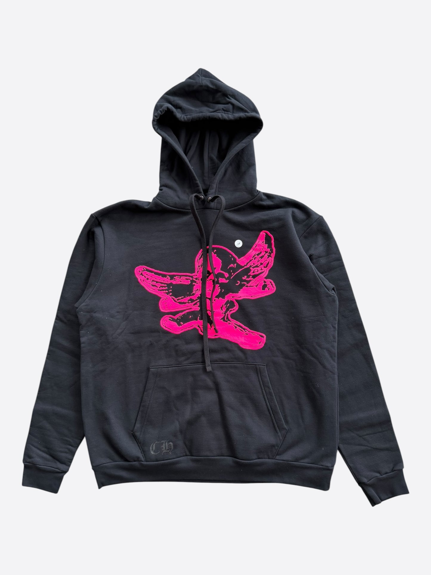 Chrome Hearts Black & Pink Foti Graphic Hoodie