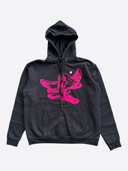 Chrome Hearts Black & Pink Foti Graphic Hoodie