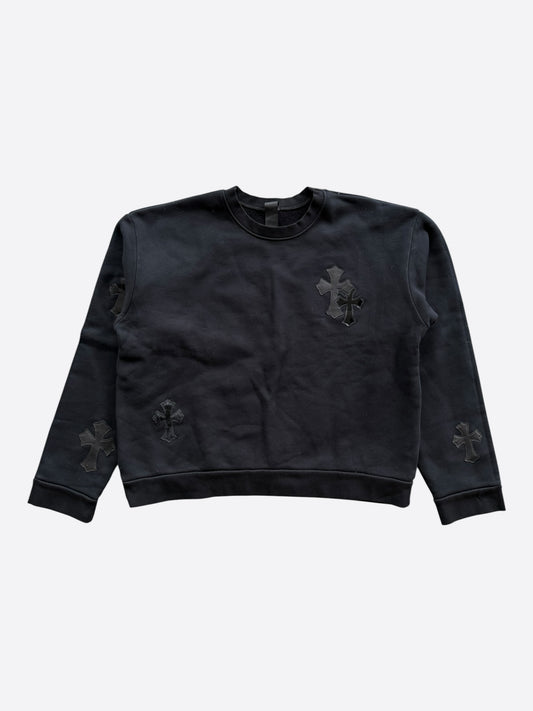 Chrome Hearts Black Cross Patch Sweater
