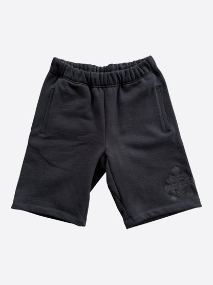 Chrome Hearts Black Triple Cross Patch Paper Jam Shorts