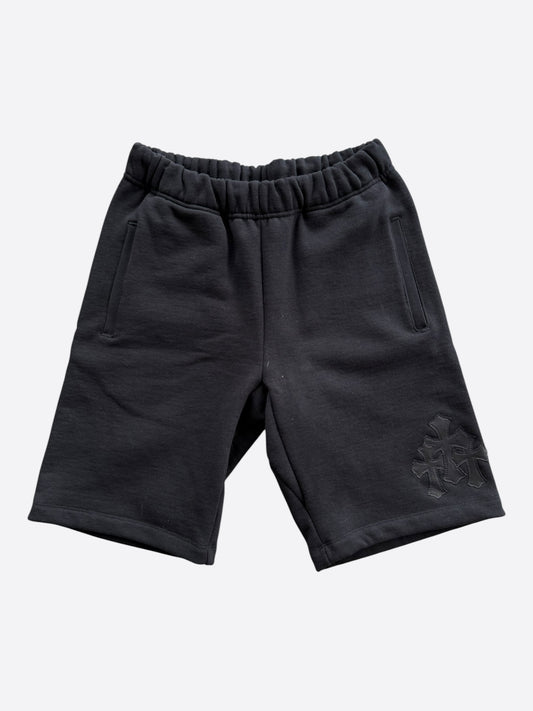 Chrome Hearts Black Triple Cross Patch Paper Jam Shorts