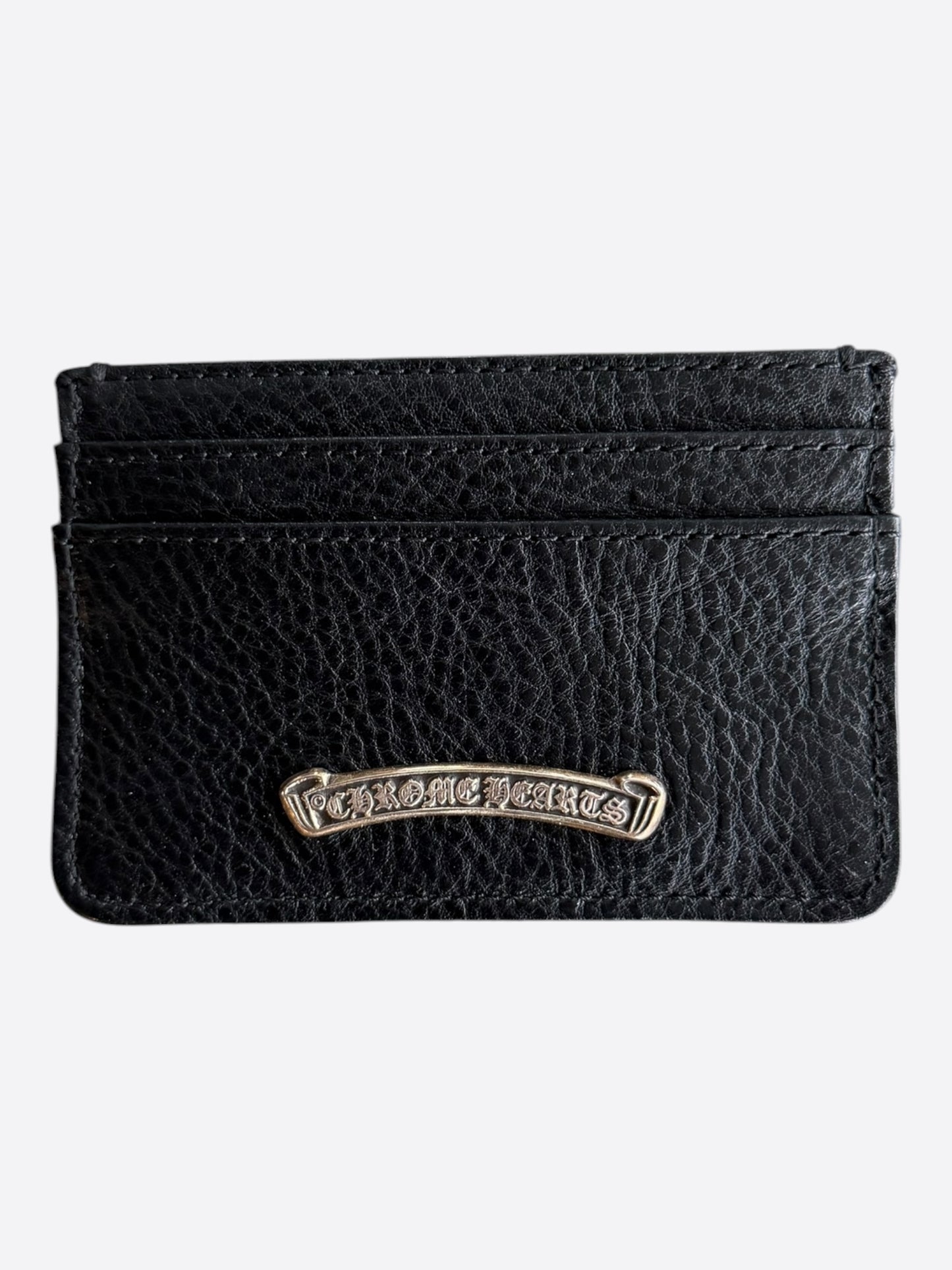 Chrome Hearts Black & Silver Scroll Cardholder