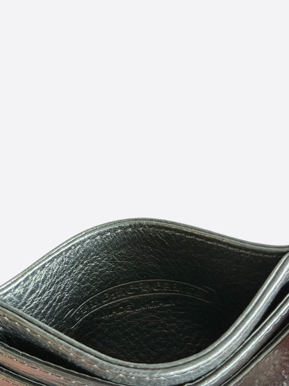 Chrome Hearts Black & Silver Scroll Cardholder