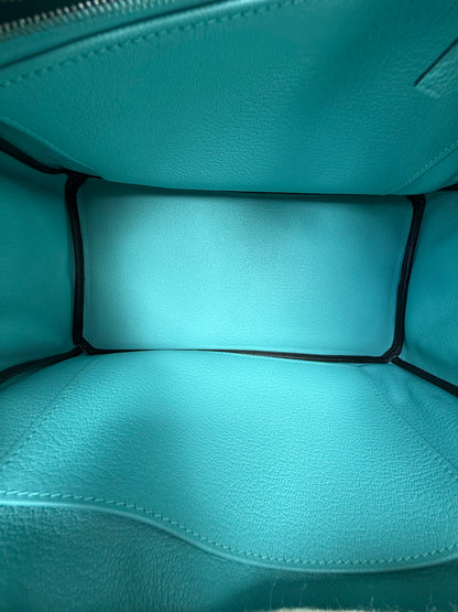 Hermes Blue Atoll Togo & Palladium Hardware Birkin 25