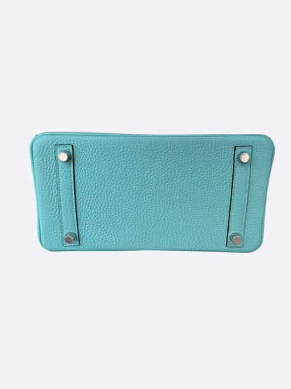 Hermes Blue Atoll Togo & Palladium Hardware Birkin 25