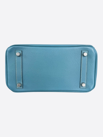 Hermes Blue Jean Epsom & Palladium Hardware Birkin 25