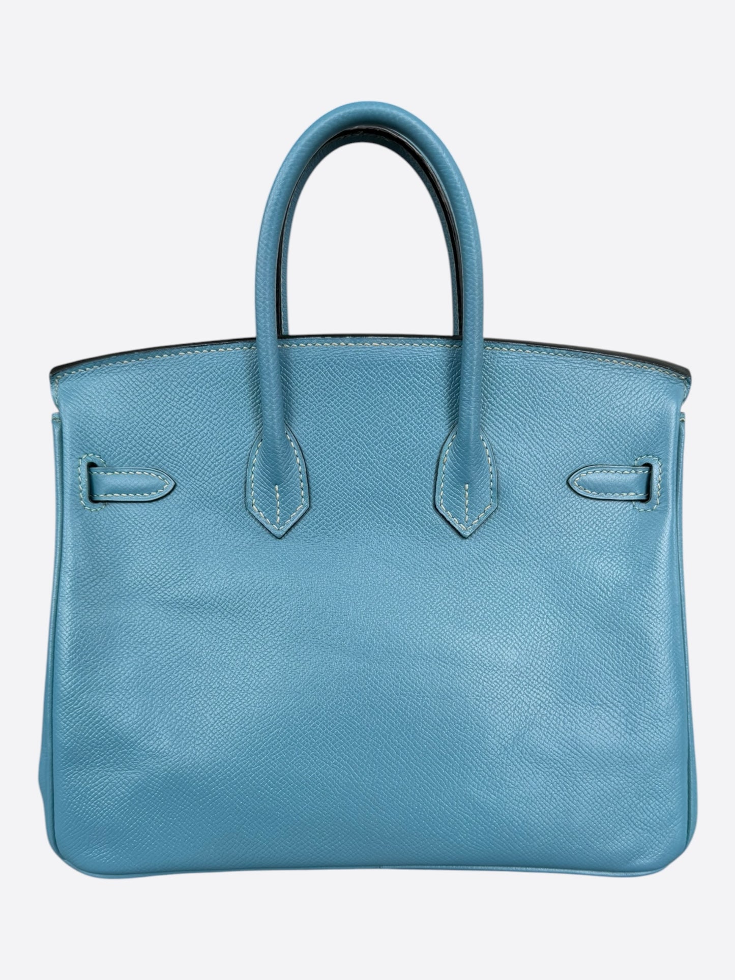 Hermes Blue Jean Epsom & Palladium Hardware Birkin 25
