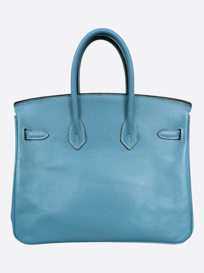 Hermes Blue Jean Epsom & Palladium Hardware Birkin 25