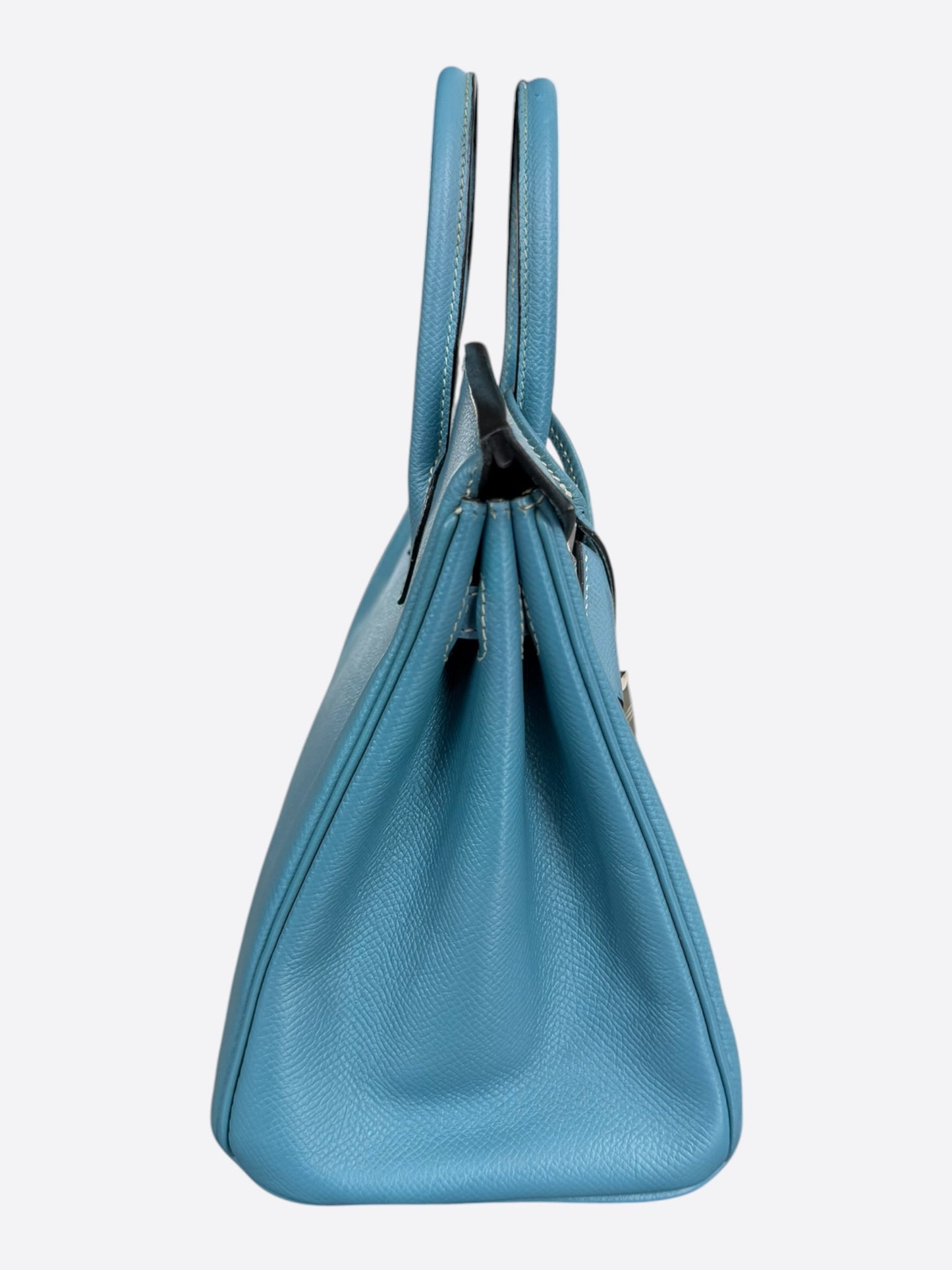 Hermes Blue Jean Epsom & Palladium Hardware Birkin 25