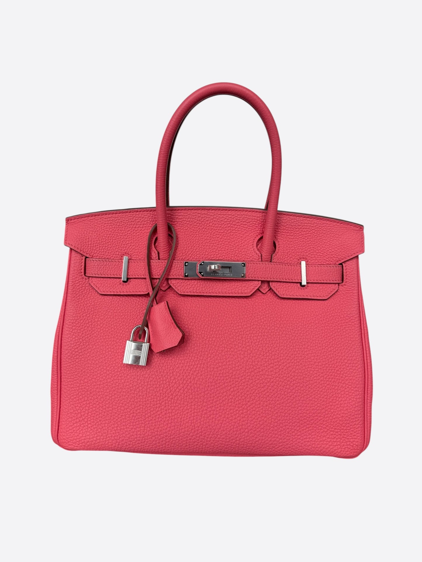 Hermes Rose Lipstick Togo & Palladium Hardware Birkin 30