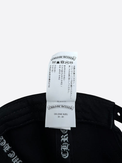 Chrome Hearts Black & White Embroidered Triple Cross RS3 Trucker Hat