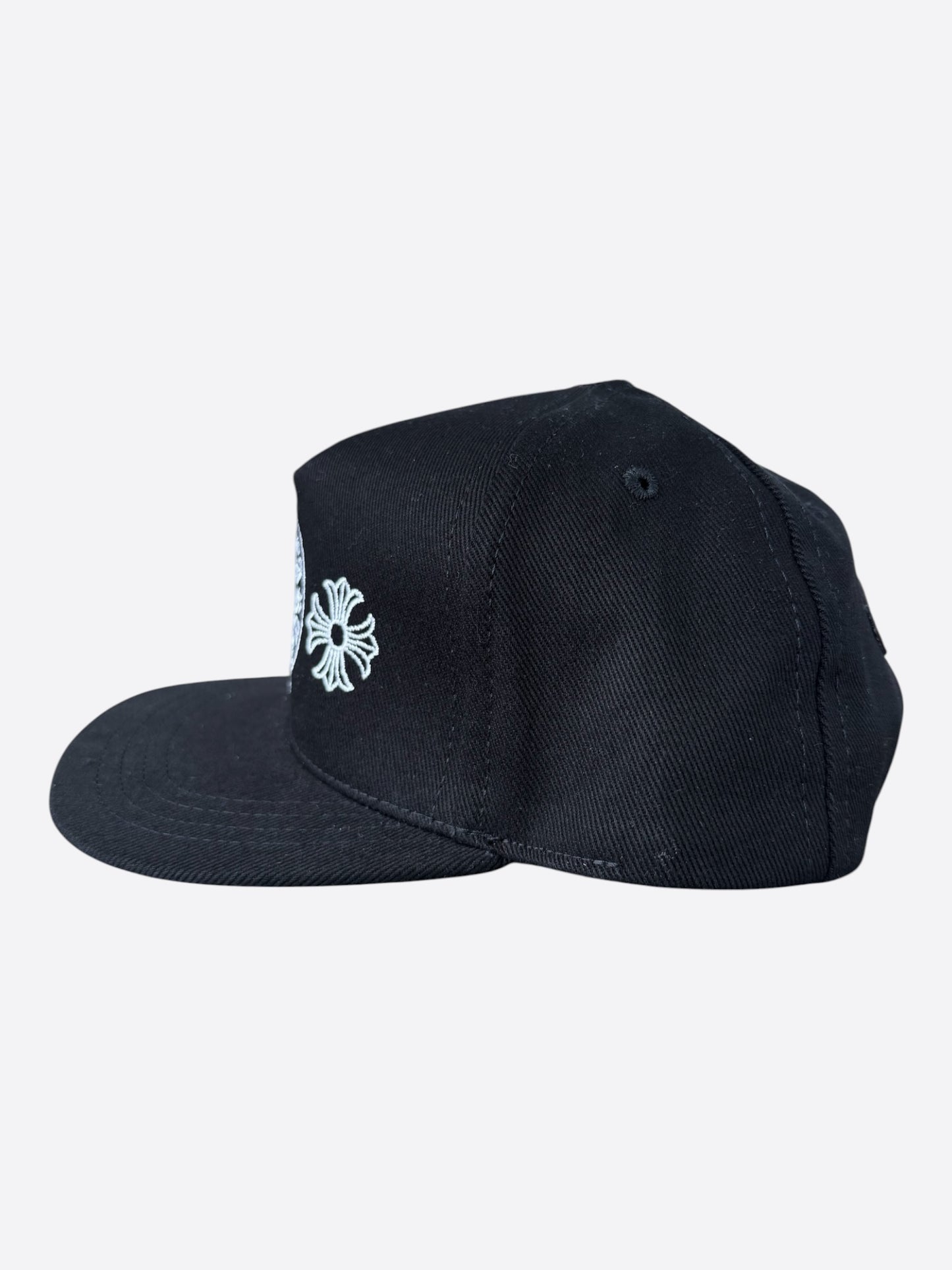 Chrome Hearts Black & White Horseshoe Logo Hat
