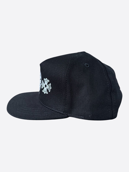 Chrome Hearts Black & White Horseshoe Logo Hat