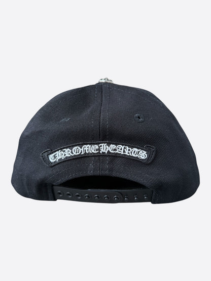 Chrome Hearts Black & White Horseshoe Logo Hat