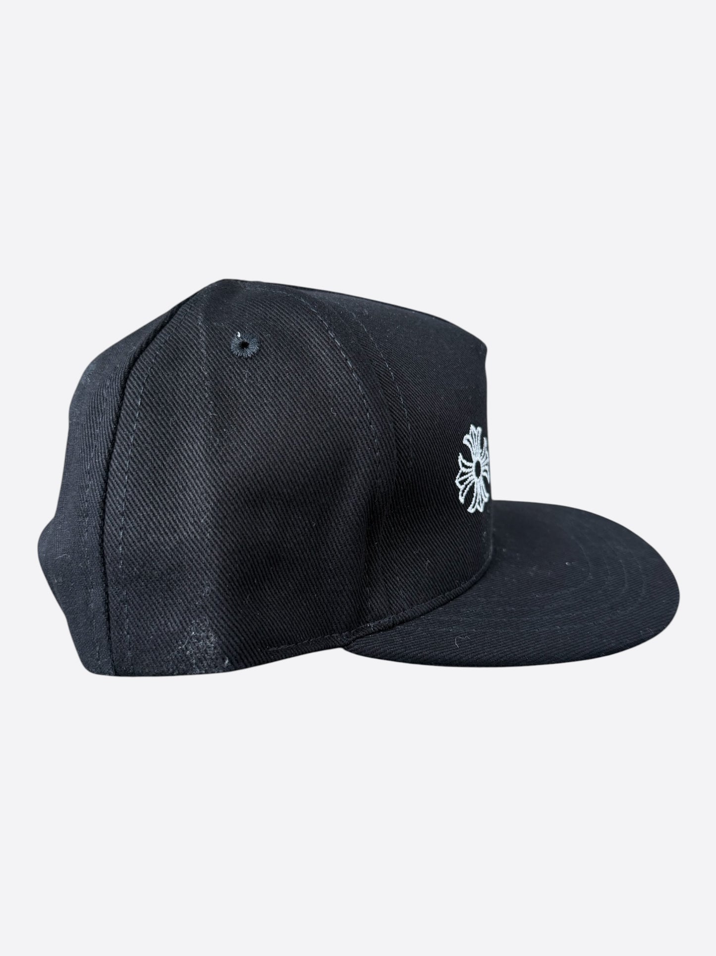 Chrome Hearts Black & White Horseshoe Logo Hat