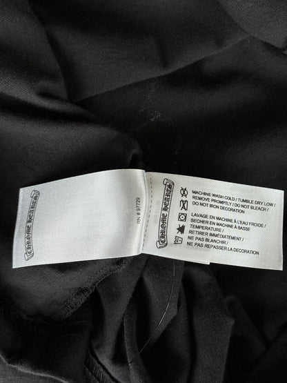 Chrome Hearts Black & Yellow Horseshoe Logo T-Shirt