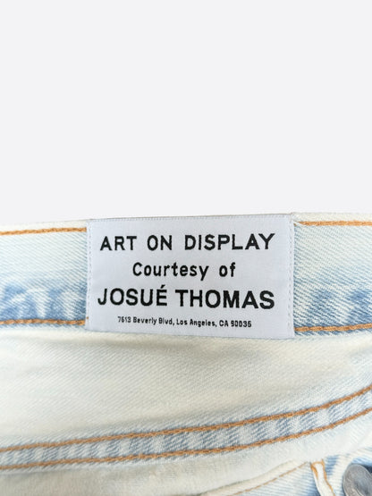 Gallery Dept Levis Sunfaded Blue G Patch Flare Jeans