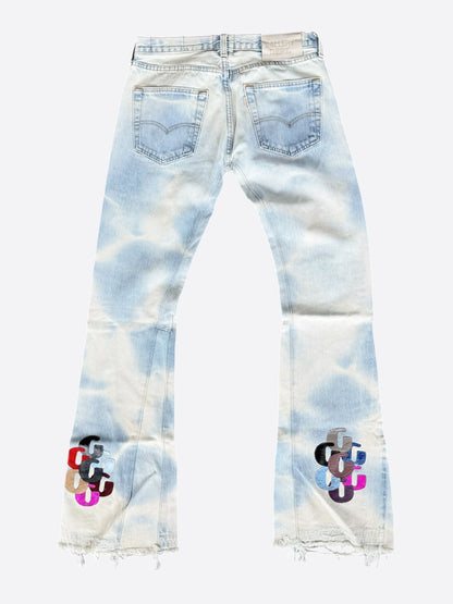 Gallery Dept Levis Sunfaded Blue G Patch Flare Jeans