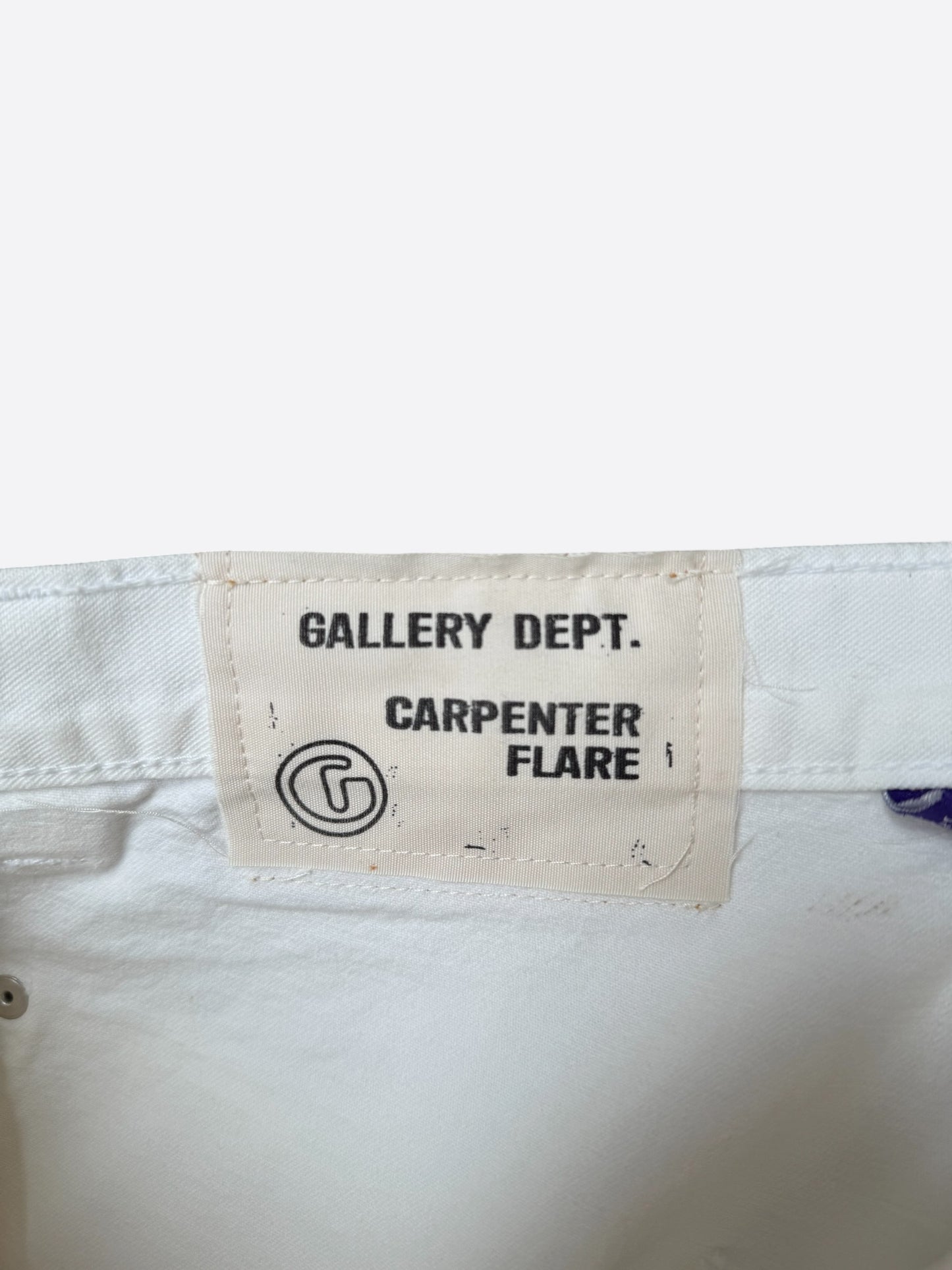 Gallery Dept Beige Paint Splatter LA Flare Carpenter Pants