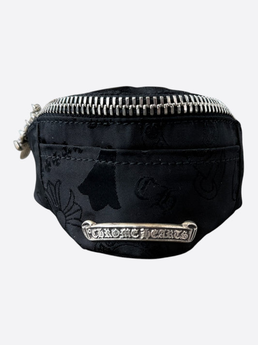 Chrome Hearts Black Stencil Nylon Wrist Bag