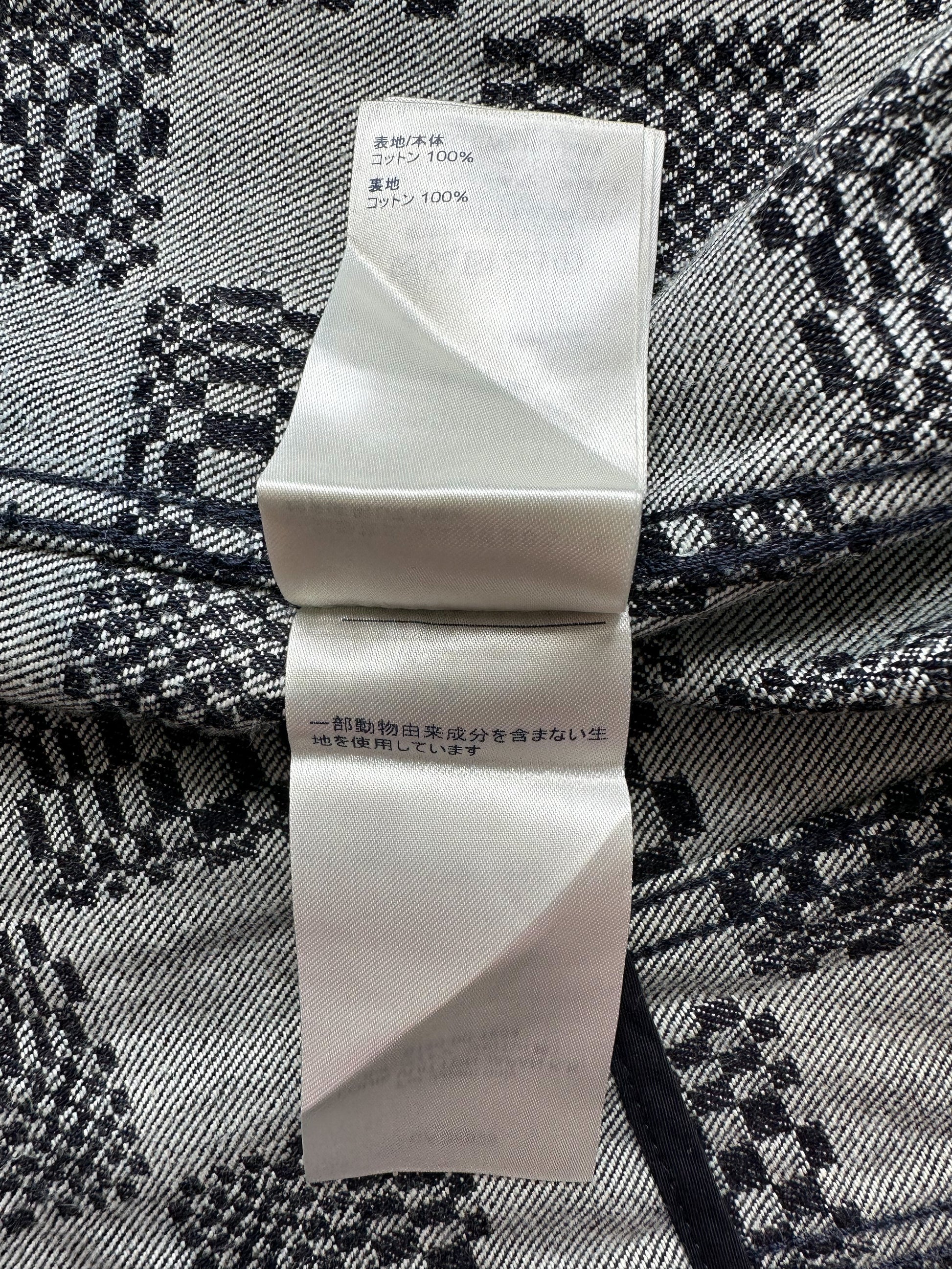 Louis Vuitton® Distorted Damier Denim Jacket Indigo. Size 60