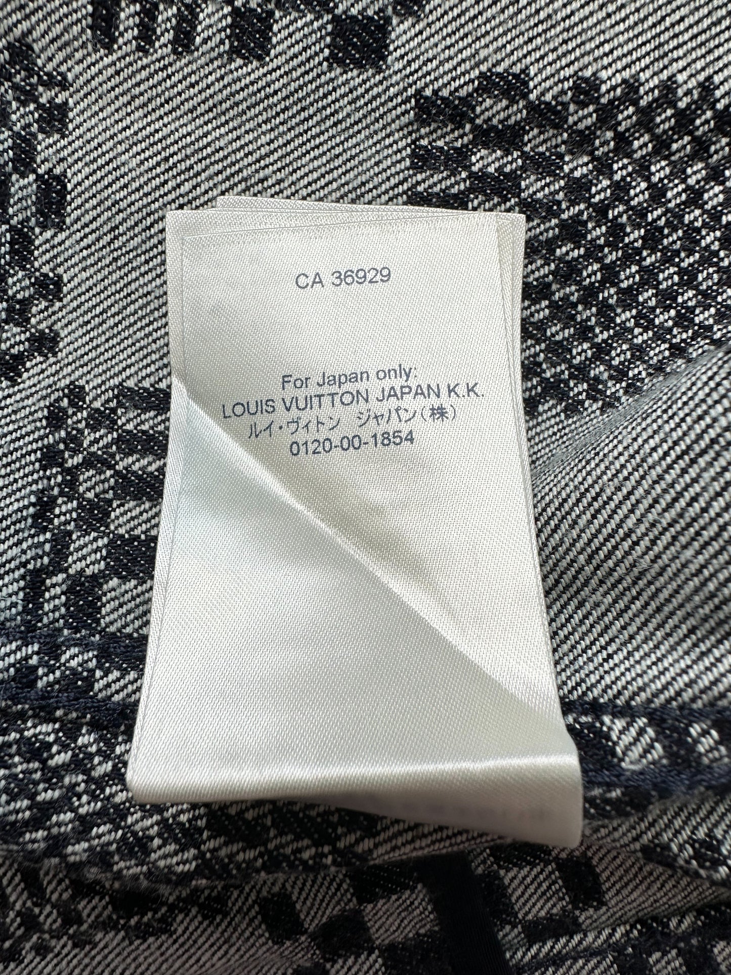 Shop Louis Vuitton DAMIER Distorted damier denim jacket (1A8WBL) by  SpainSol