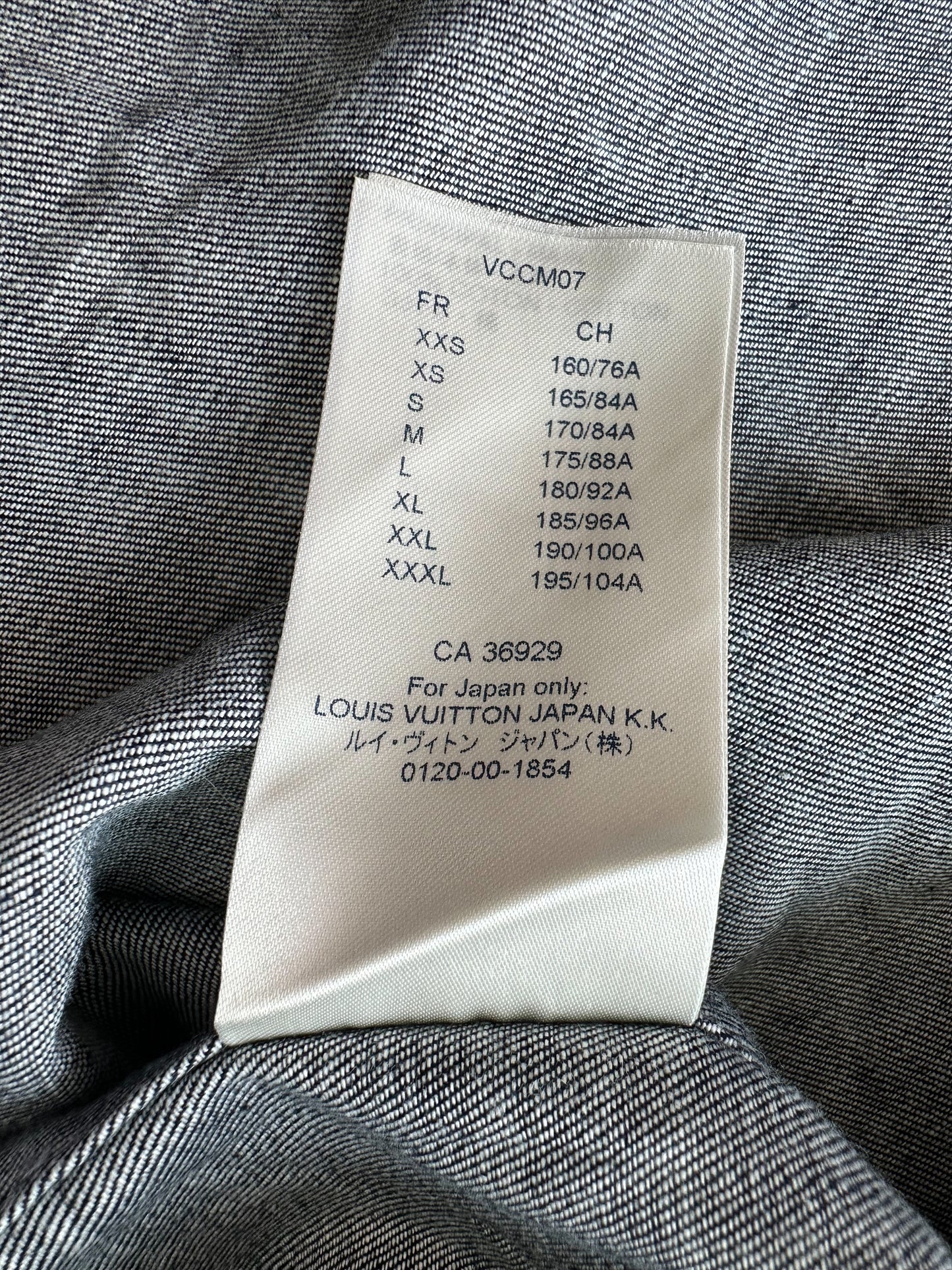 Pre-owned Louis Vuitton X Nigo Mngm Waves Giant Damier Flannel Shirt Indigo