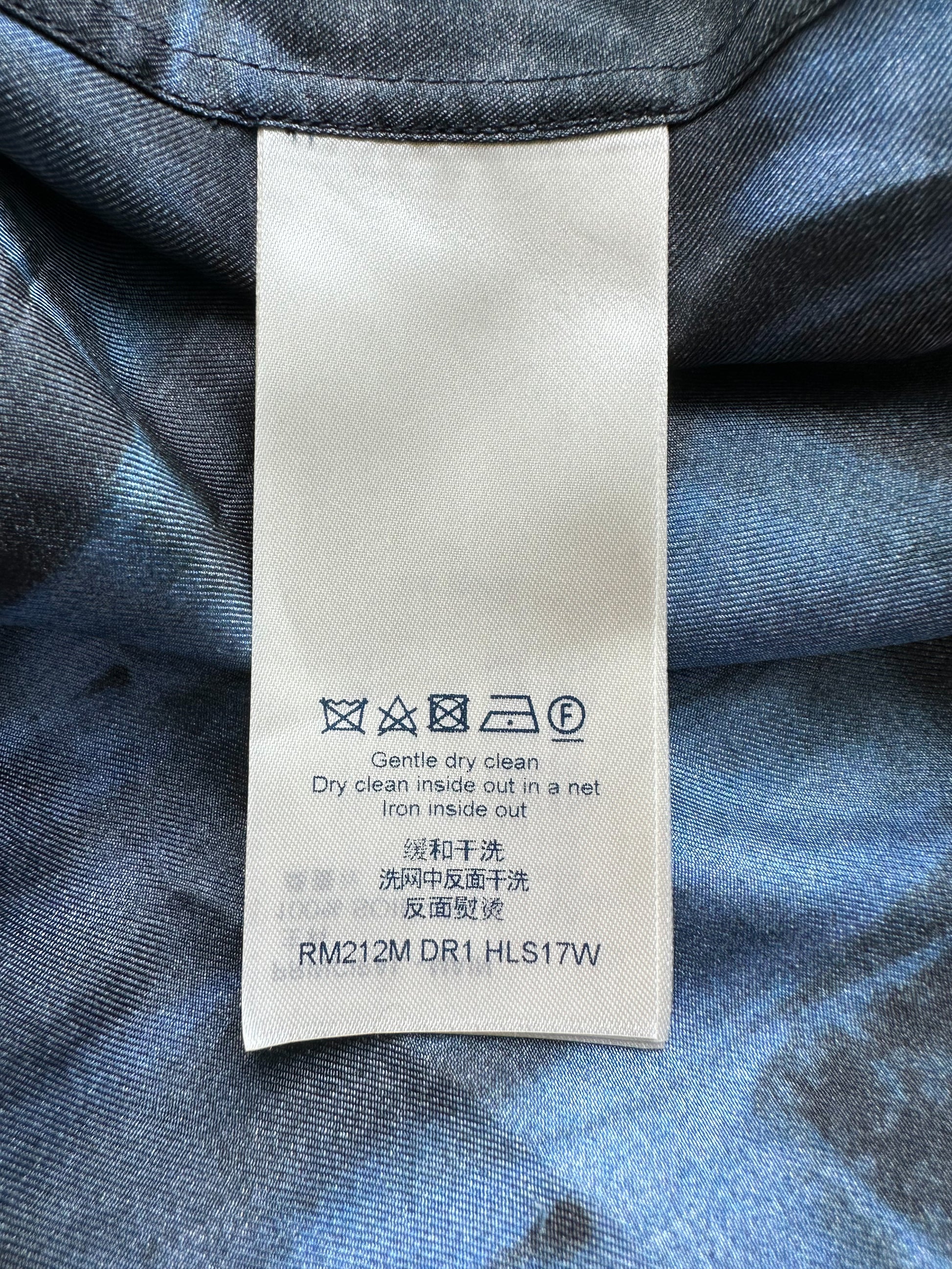 Louis Vuitton Silk Damier Salt Button Up Shirt – Savonches