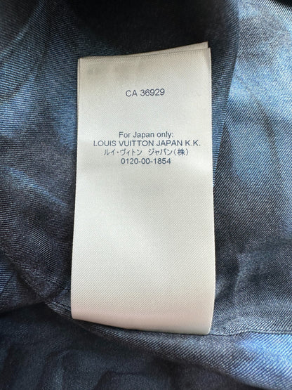 Louis Vuitton Silk Damier Salt Button Up Shirt