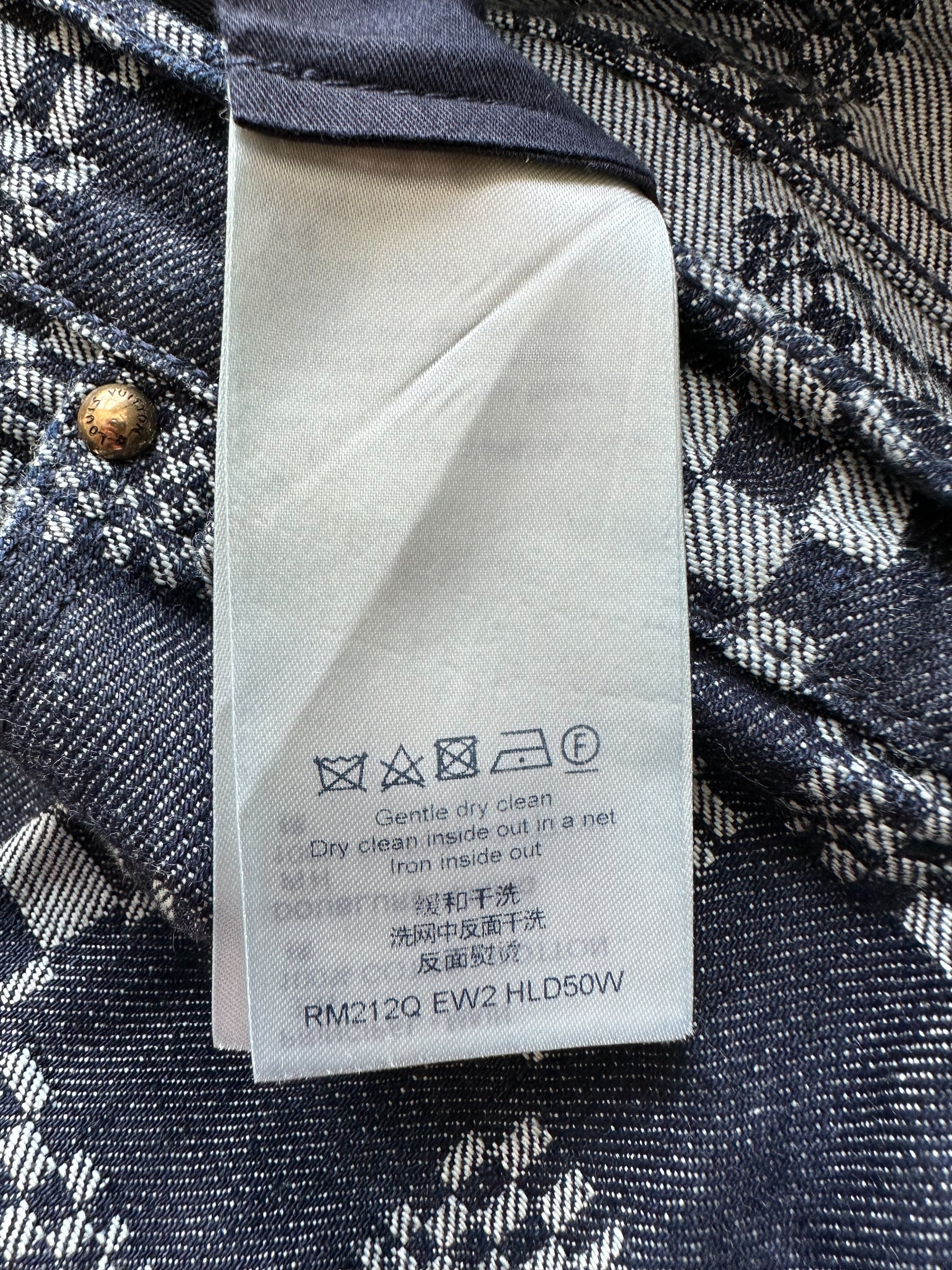 Louis Vuitton - Distorted Damier Denim Trousers - Indigo - Men - Size: 30 - Luxury