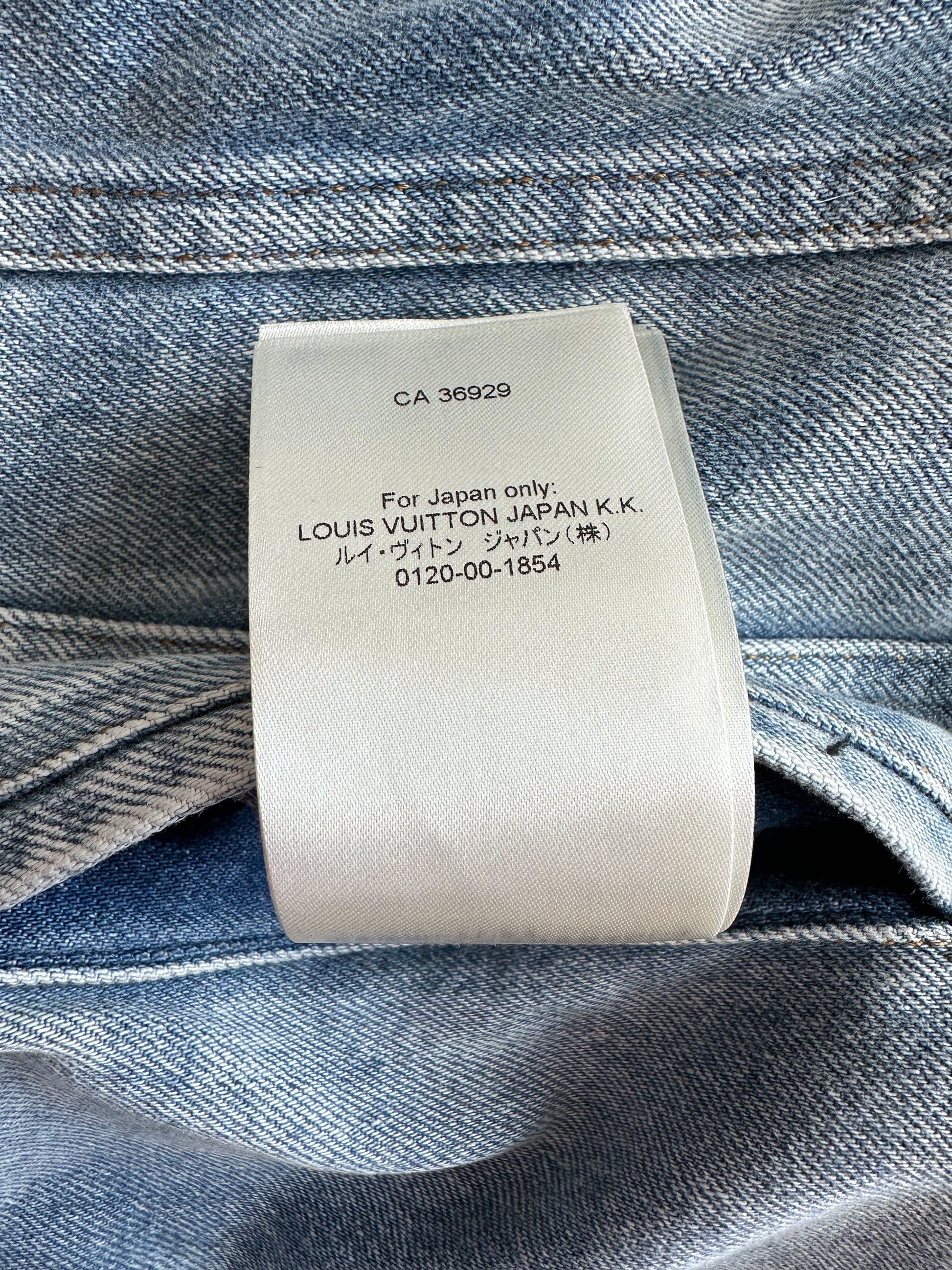Louis Vuitton Blue Staples Edition DNA Denim Jacket